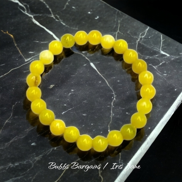 Lemon Jade Bracelet - 8mm Unisex - Picture 2 of 3
